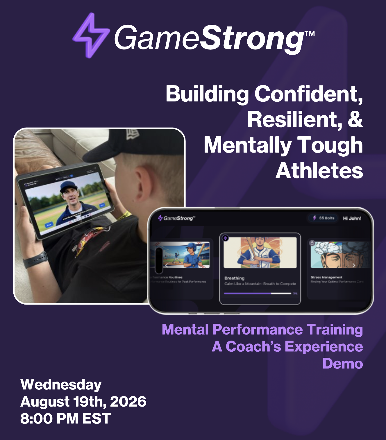 GameStrong webinar details